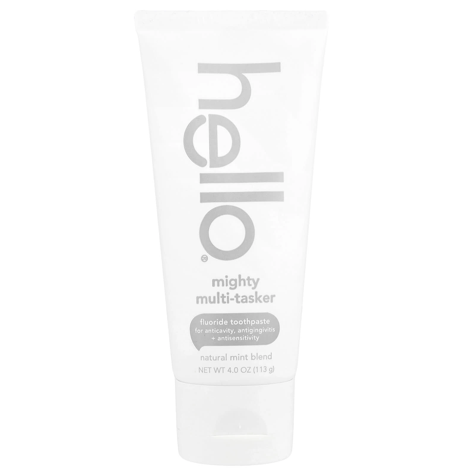 Hello 8 in 1 Mighty Multi-Tasker Natural Mint Blend Toothpaste 113 g