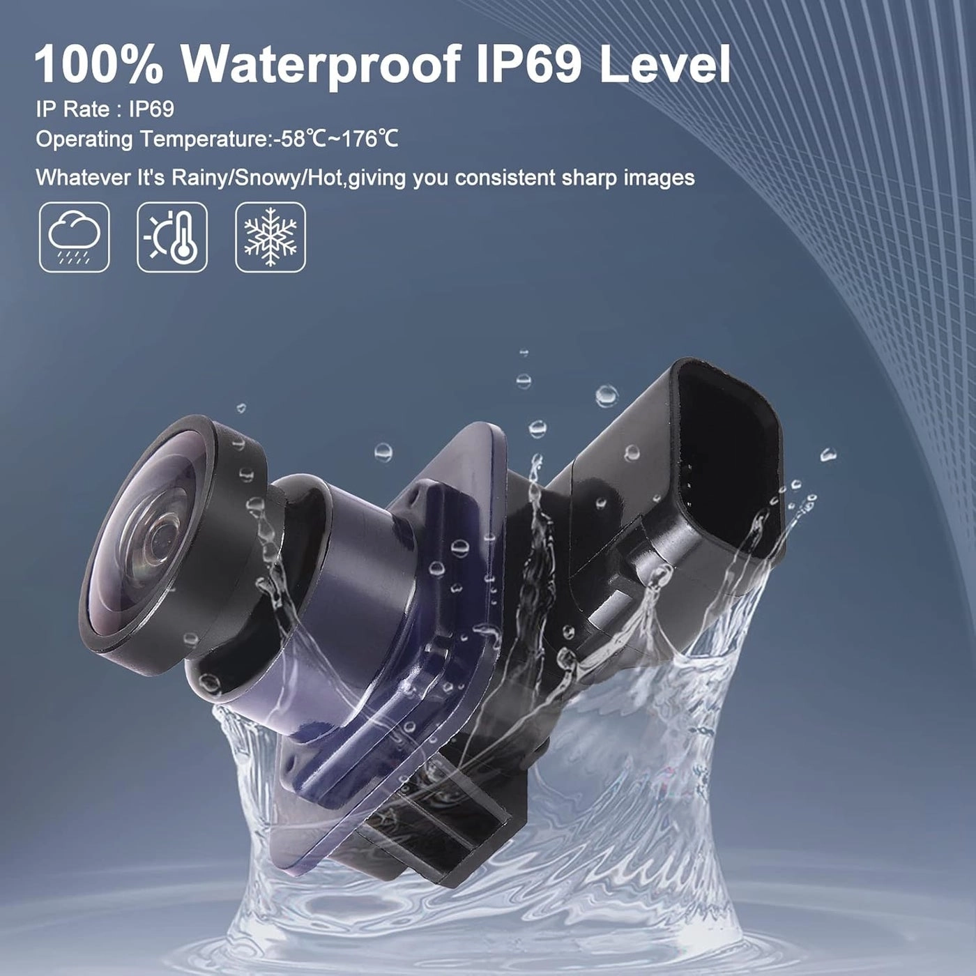 Rear View Backup Camera - Night Vision Plug and Play