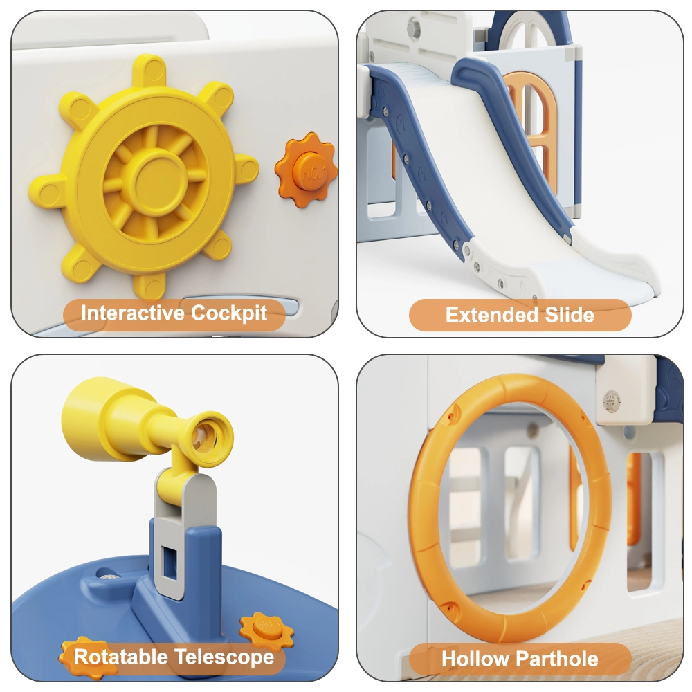 Boat Play House - Activity Slide Basketball