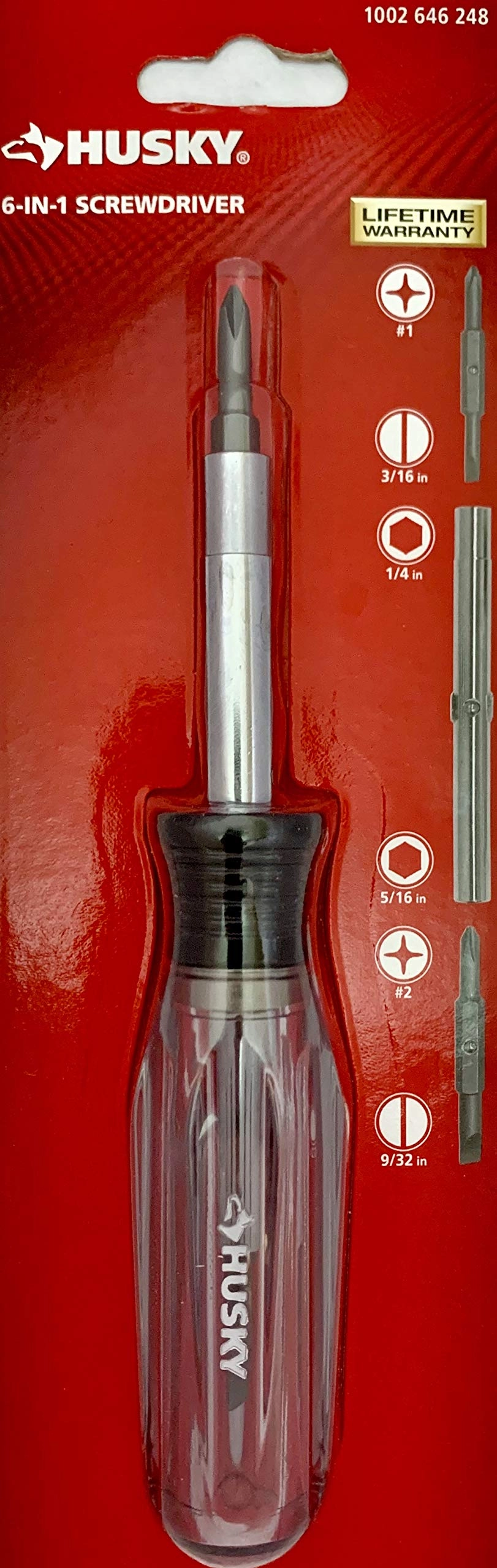 Husky Multipurpose Screwdriver - 6-in-1