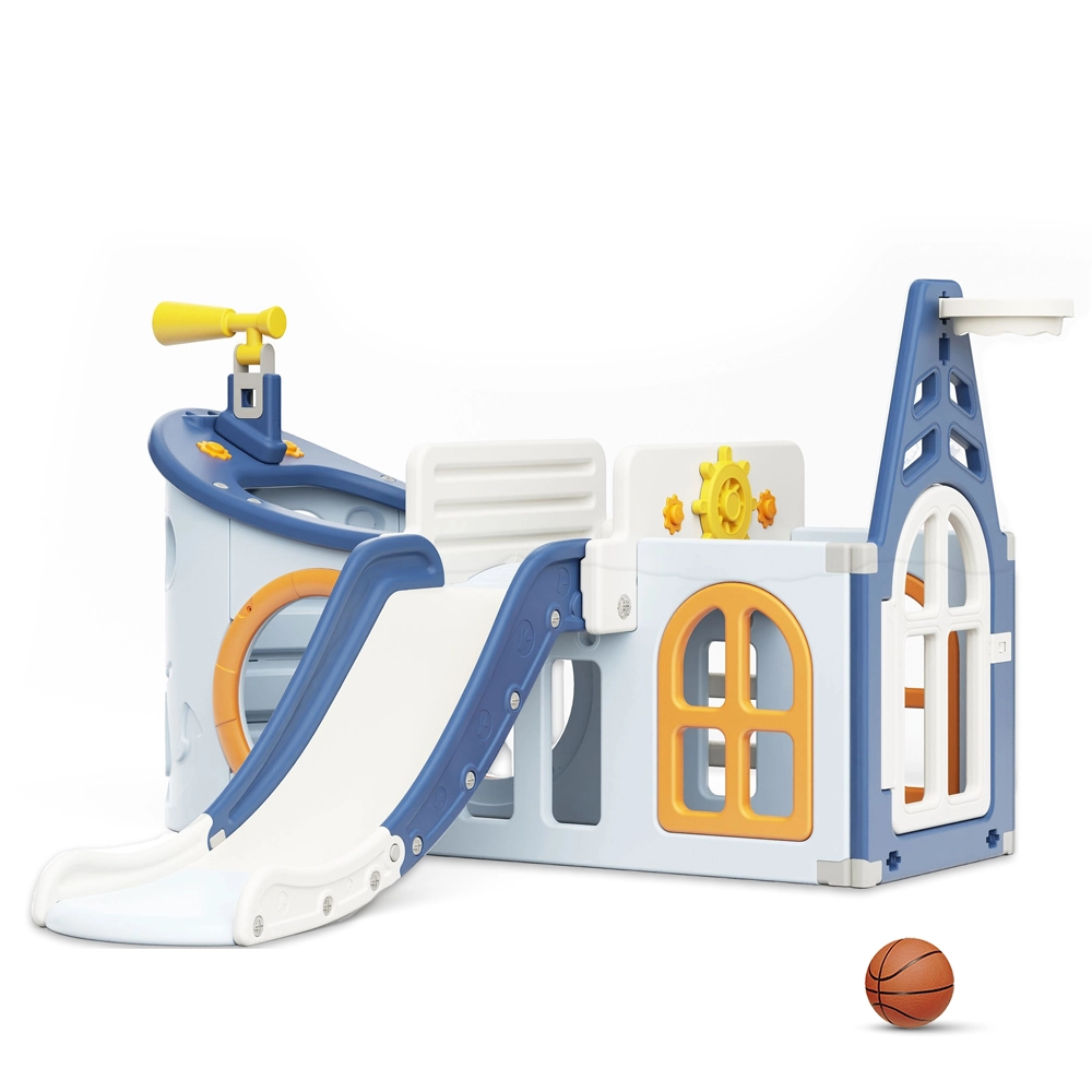 Boat Play House - Activity Slide Basketball