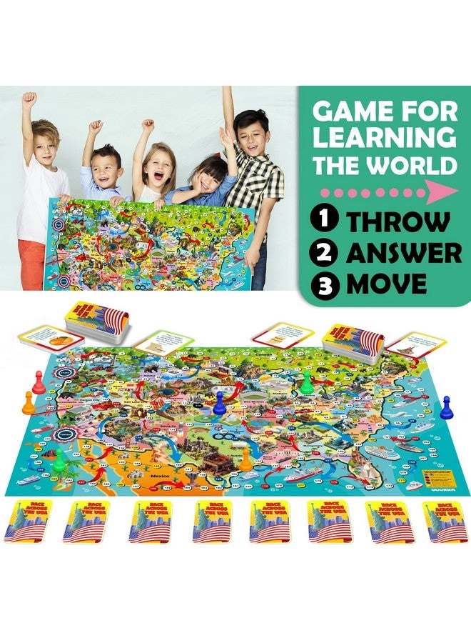 Board Game - Learning Educational Geography 120 Question Cards