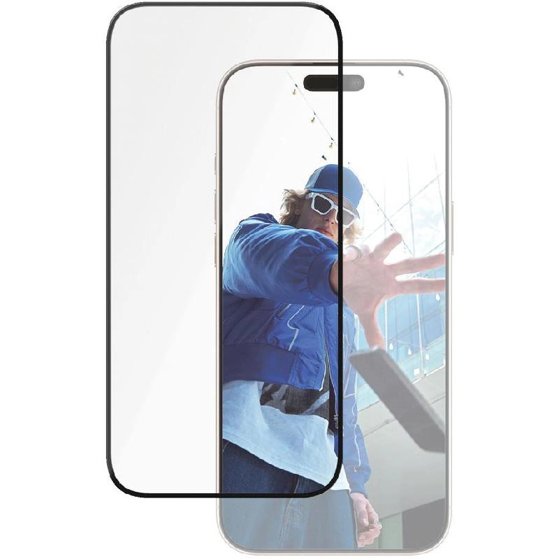 Ultra Wide Fit Clear Tempered Glass Screen Protector for iPhone 16 Plus