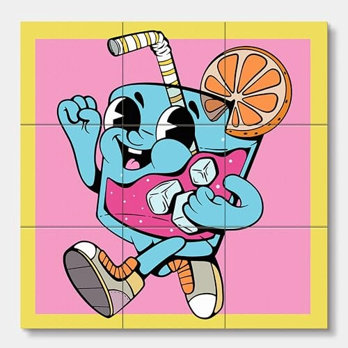 Cool Dudes Art Blocks Wooden Puzzle (HST02993) - 26 pcs