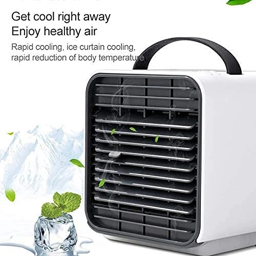 Portable Mini Silent Energy Saving Desktop Air Conditioner Fan Electric Air Cooler - 5W