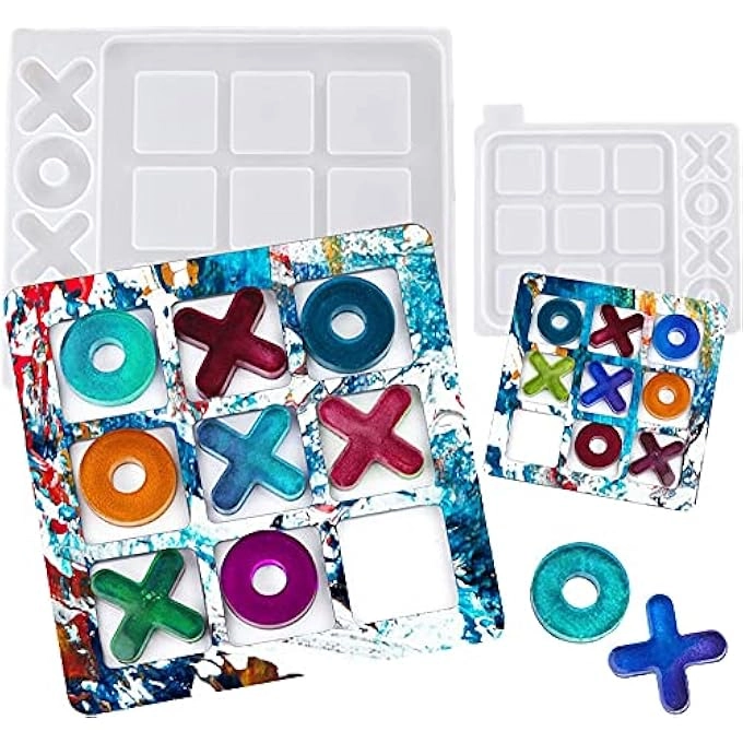 ELECDON TicTacToe Mold - Silicone Resin Mould Kit