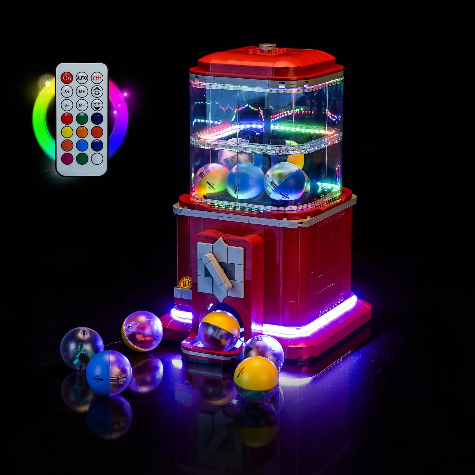 BrickBling Light Kit Compatible with LEGO 21358 Minifigure Vending Machine - Copper Line