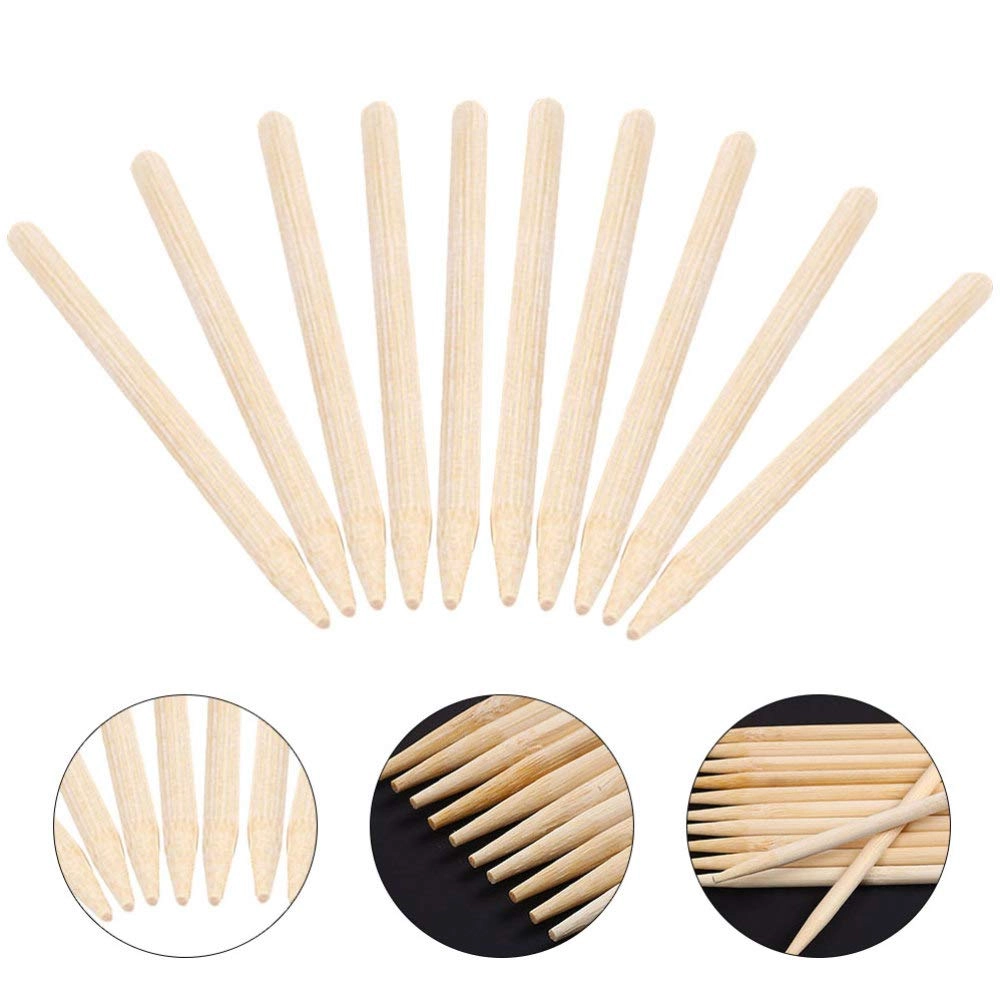 POKLO Scratch Paper Stick - 60pcs Wood Stylus Sticks