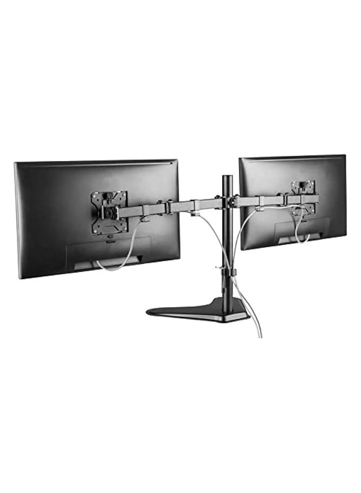 Dual Monitor Stand - 32 Inch 75mm x 75mm or 100mm x 100mm