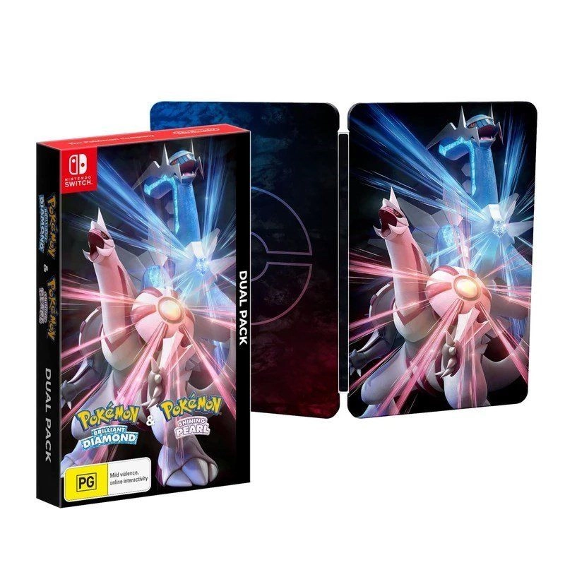 Pokemon Brilliant Diamond + Pokemon Shining Pearl Steelbook Edition - Nintendo Switch