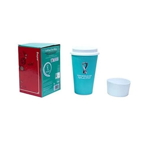 FIFA 2022 Reusable Mug Emblem - Silicone lid and sleeve