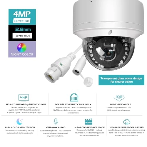 Security POE IP Camera 4MP