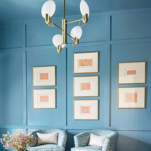 Scandinavian Iron Molecular Chandelier - 4 heads Golden