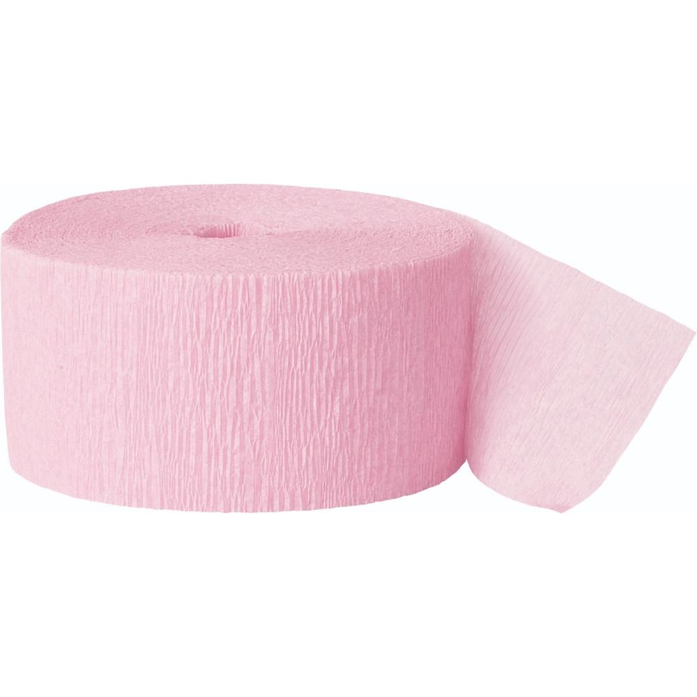 Unique Creape Streamer - Pastel Pink 972 in