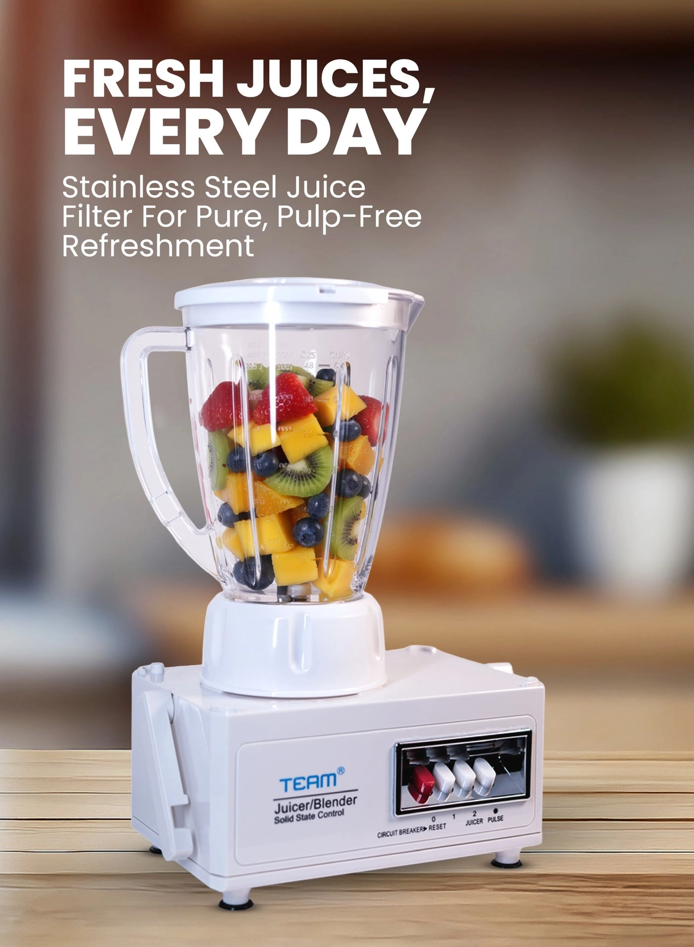 4-in-1 Juicer Blender - 600W 1.6L