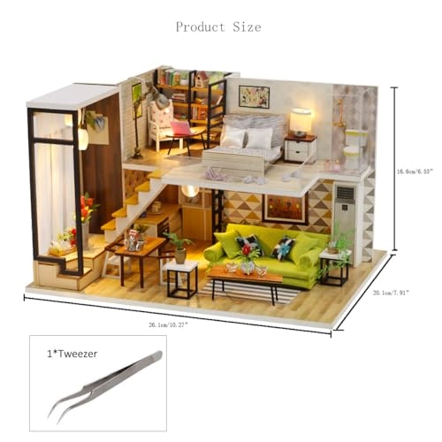 DIY Miniature Dollhouse Kit - Happiness Ice Cream Shop 1:24
