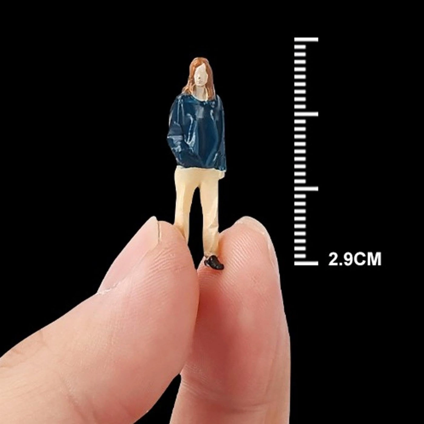 Resin Doll Figure - 1/64 Scale Tiny People Ages 3+