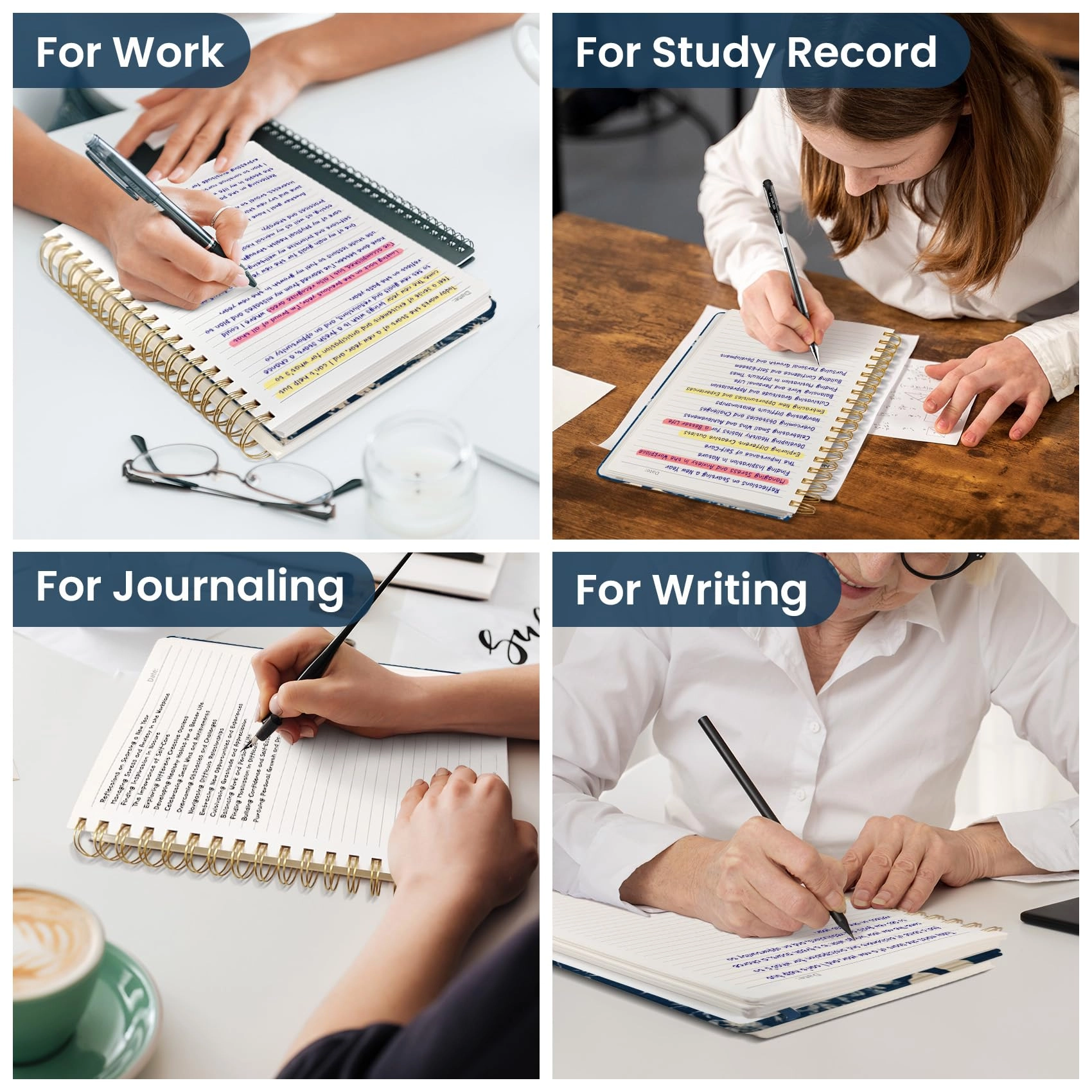 Spiral Notebook B5 Spiral - Lined 300 Pages