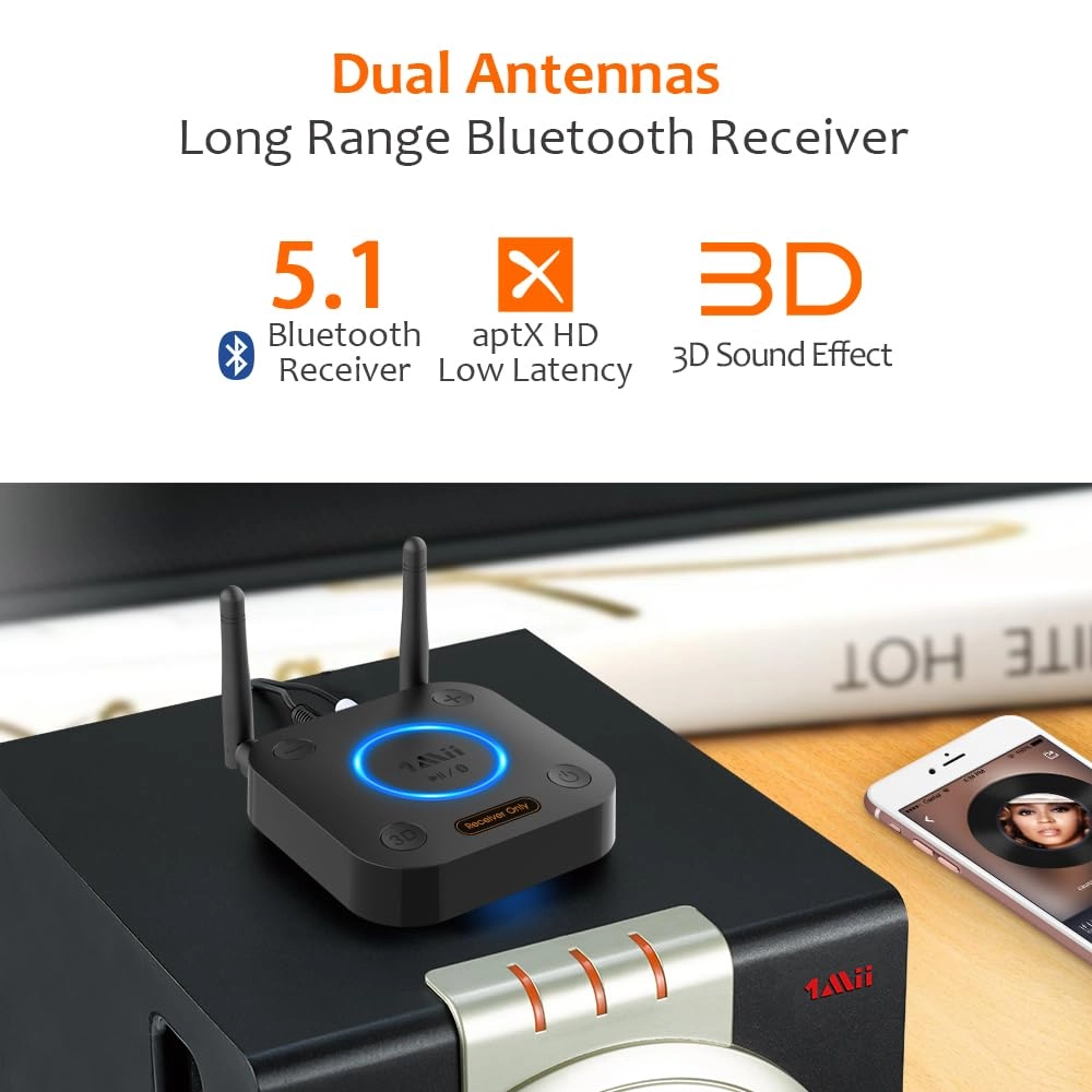 B06Pro - Bluetooth 5.1 3.5 mm RCA coaxial optical