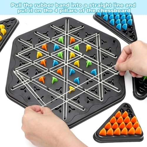 Chain Triangle Chess Game - Rubber Band Game