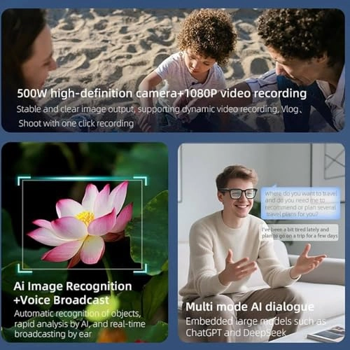 745646 - AI Smart Glasses 500W HD 1080P