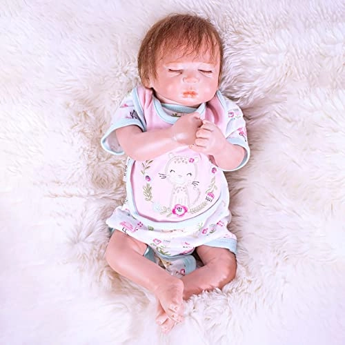 Rebirth Baby Doll - 19 Inch Vinyl Baby Girl Eyes Closed Ages 3+
