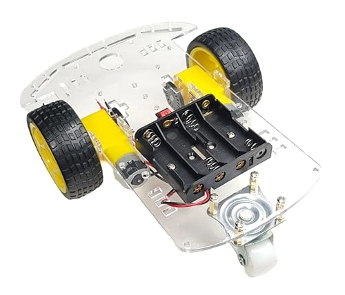 RC 2WD Car Chassis Kit - Two DC motor with speed encoder Arduino ESP32 ESP8266 Raspberry Pi