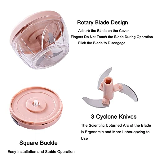 Food Chopper - 500ml 3 blades