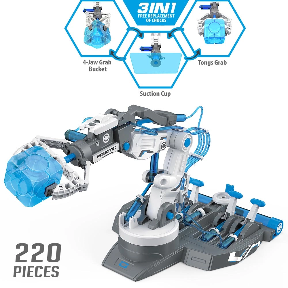3-In-1 Mechanical/Robotic Arm Toy - 220 pcs Hydraulic