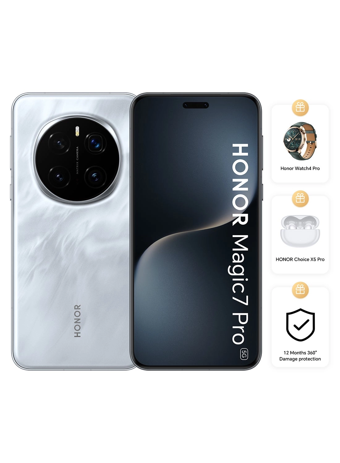 Magic7 Pro - 12GB 512GB + Watch 4 + Choice X5 Pro + VIP 12 Months Screen Protection