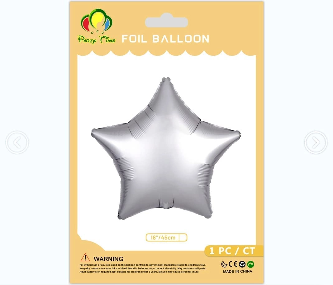 Matte Star Foil Balloon - 1pc/pack Mother's Day Wedding Decoration Engagement Birthday