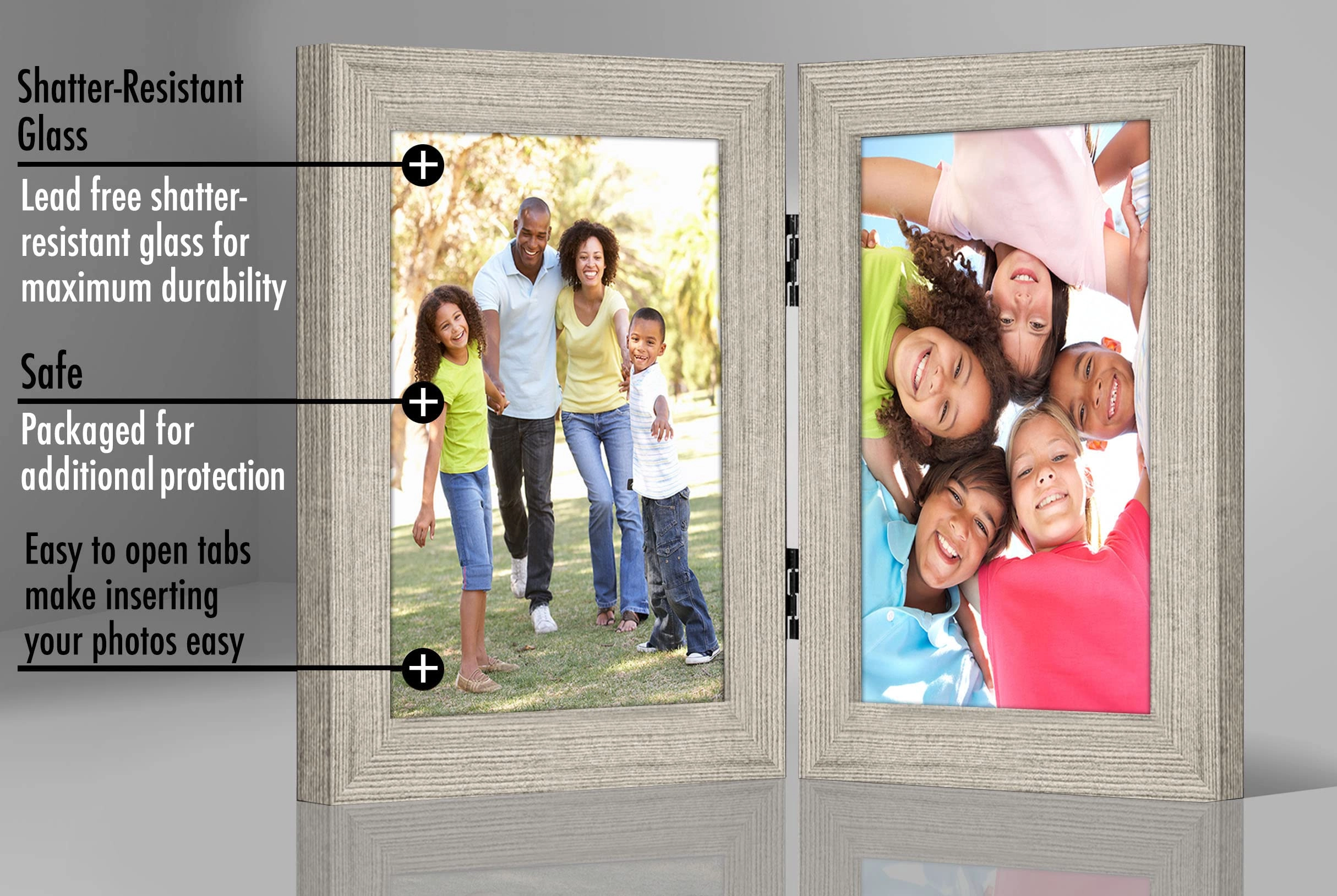 Hinged Picture Frame - 5x7 Two Displays