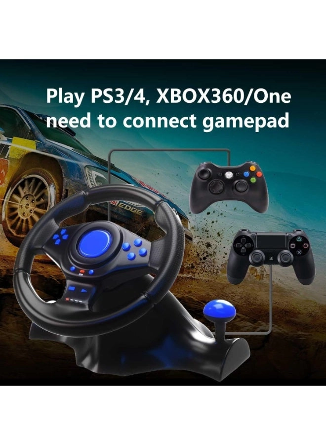 V7 Racing Wheel & Pedals - PC/PS4/PS3/Xbox Series X|S/Nintendo Switch/Xbox One