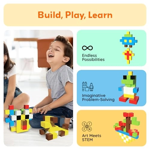 Pixel Magnetic Puzzle Cube - 102 pcs