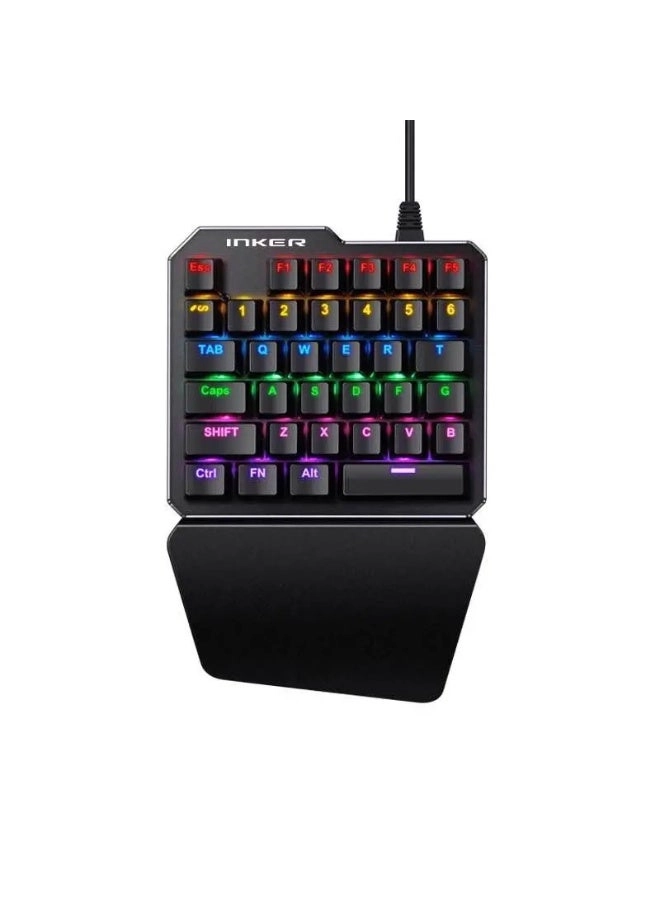 One Handed E-sports Game Mechanical Keyboard - Wired
