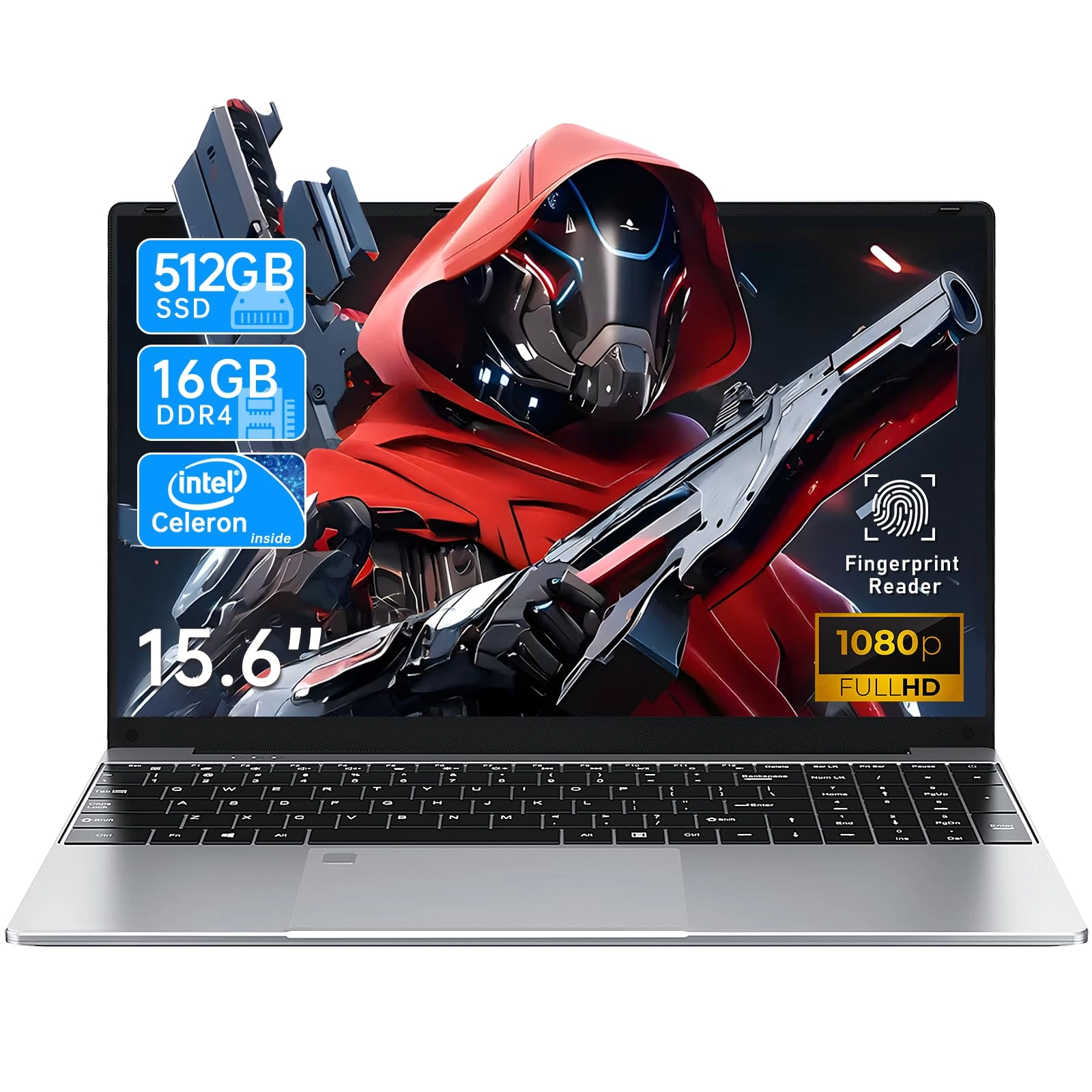 NAIKLULU NY-04 - 15.6'' Celeron N 16GB DDR4 512GB SSD