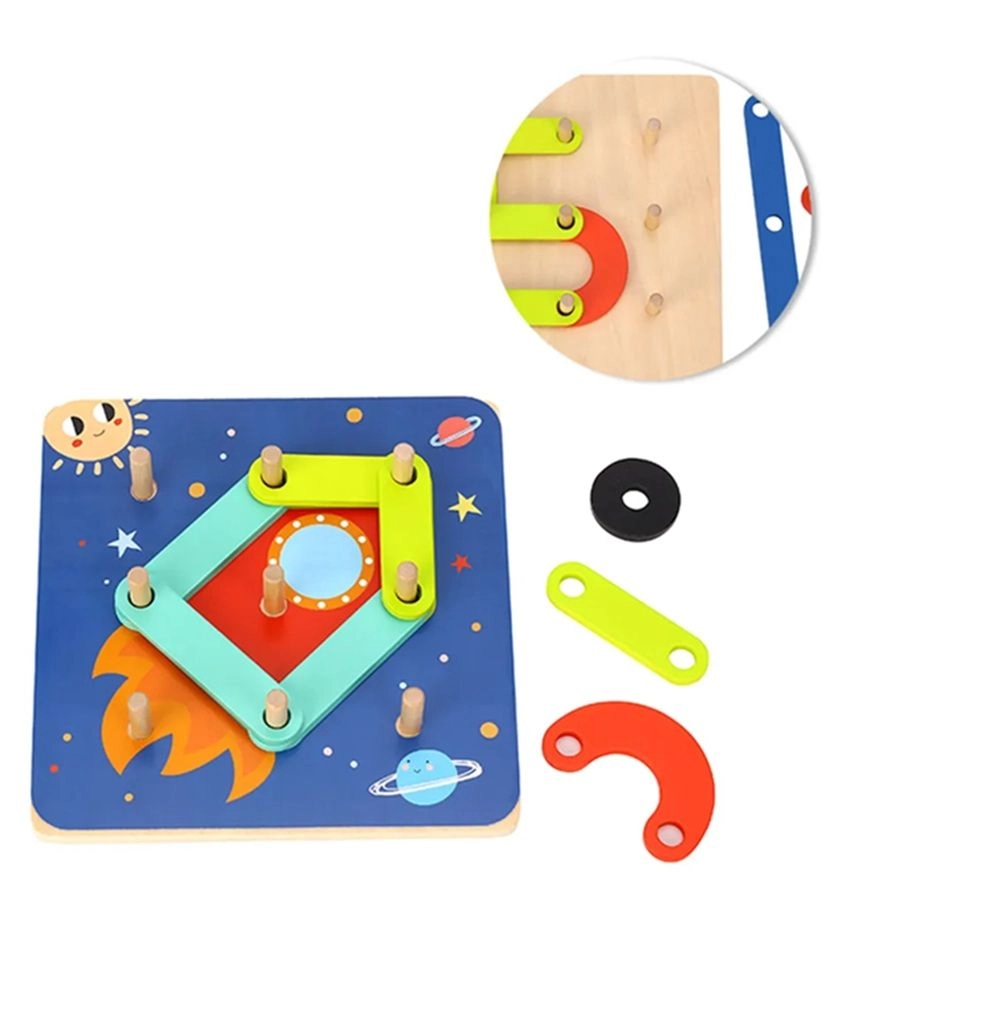 Wooden My Learning Puzzle - 3 + 24pcs pieces