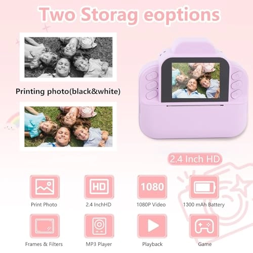 Kids Digital Camera - 48 MP 2.4in