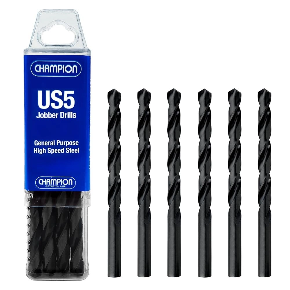 Champion General Purpose Drill Bits - High Speed Steel 6 PCS