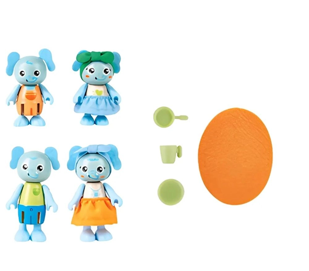 Green Planet Explorers - Elephant Family (E3527) 4 pcs