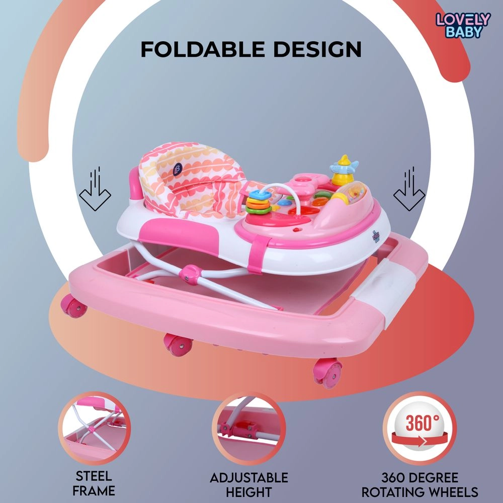 Cosmic Baby Walker - Foldable High back padded seat
