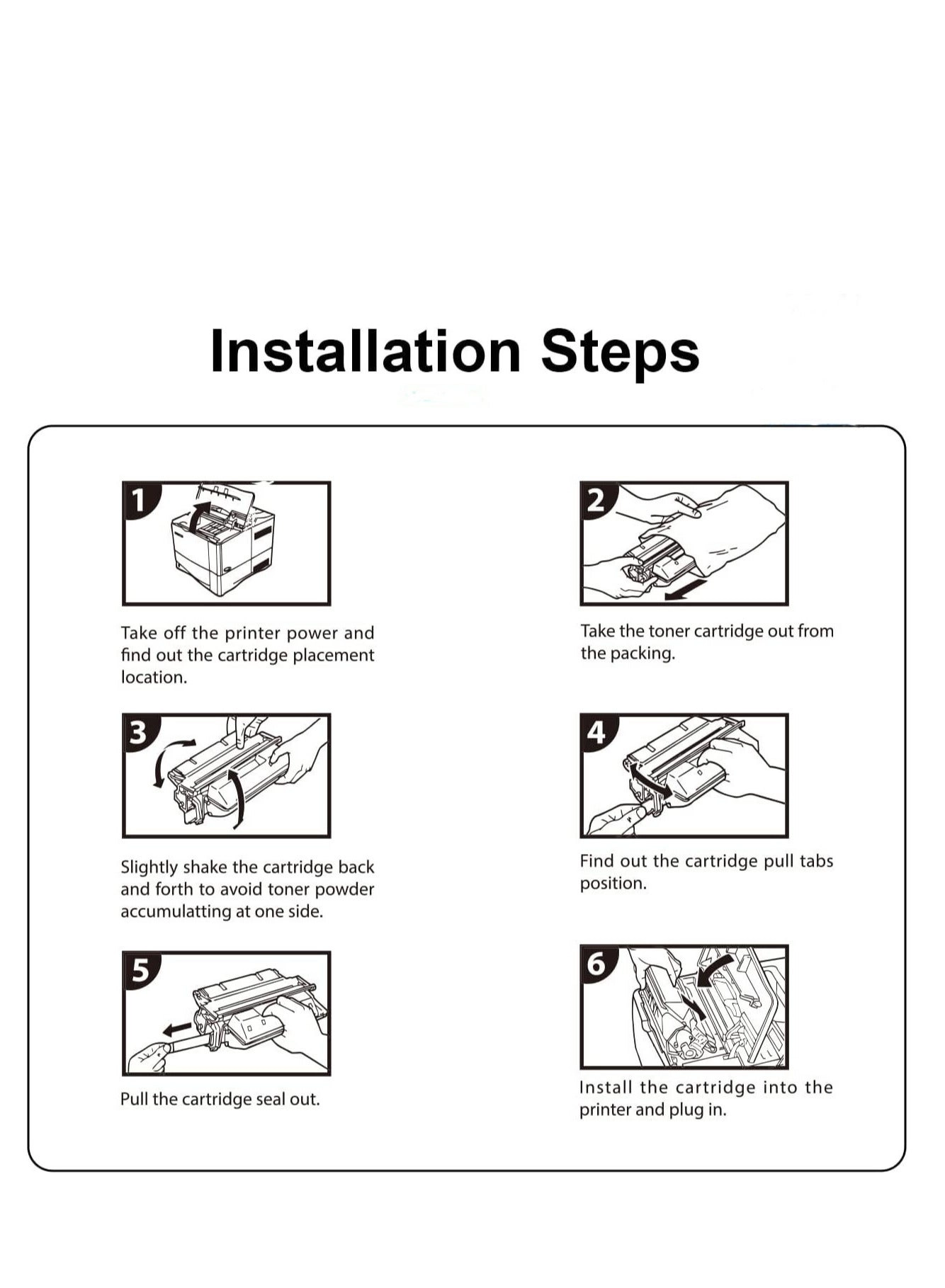 136A Compatible Toner Cartridge - black