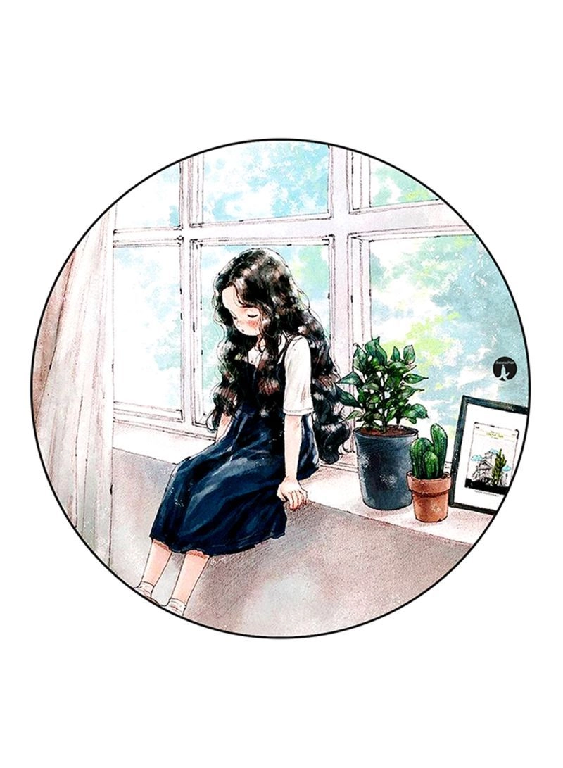 Girl Printed Mouse Pad