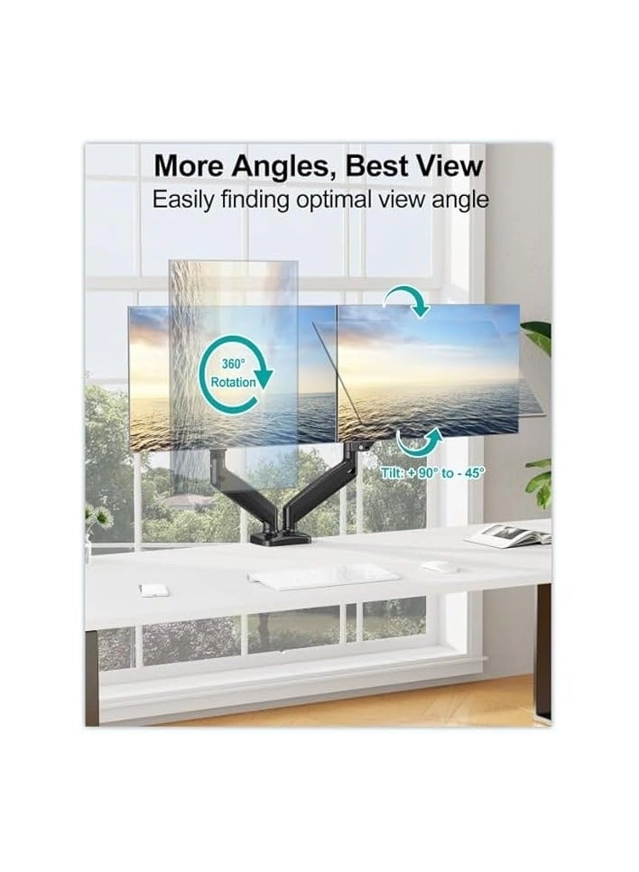 Dual Monitor Mount - 2 Monitors 32 inches 75mm or 100mm