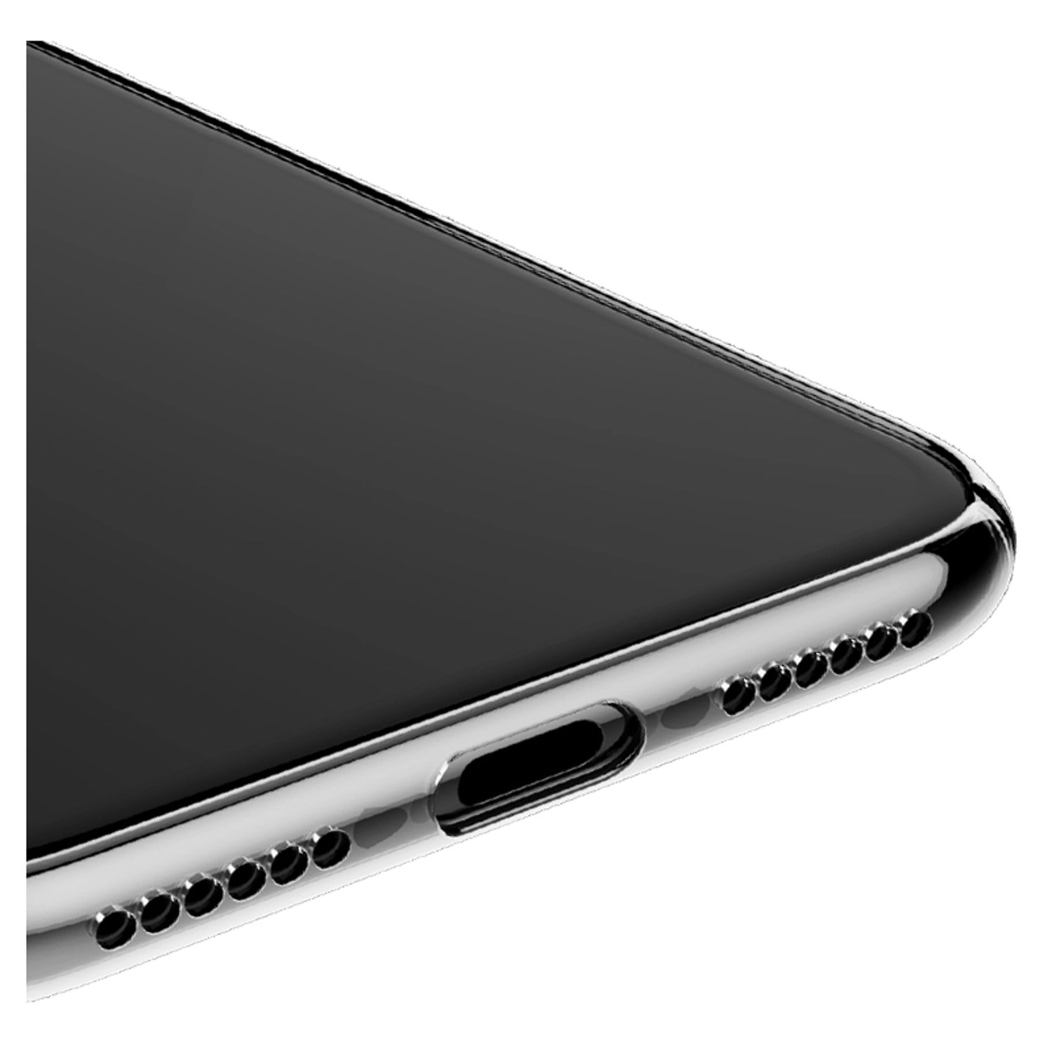 Clear Transparent Cover - Plastic,TPU Back Case for iPhone X