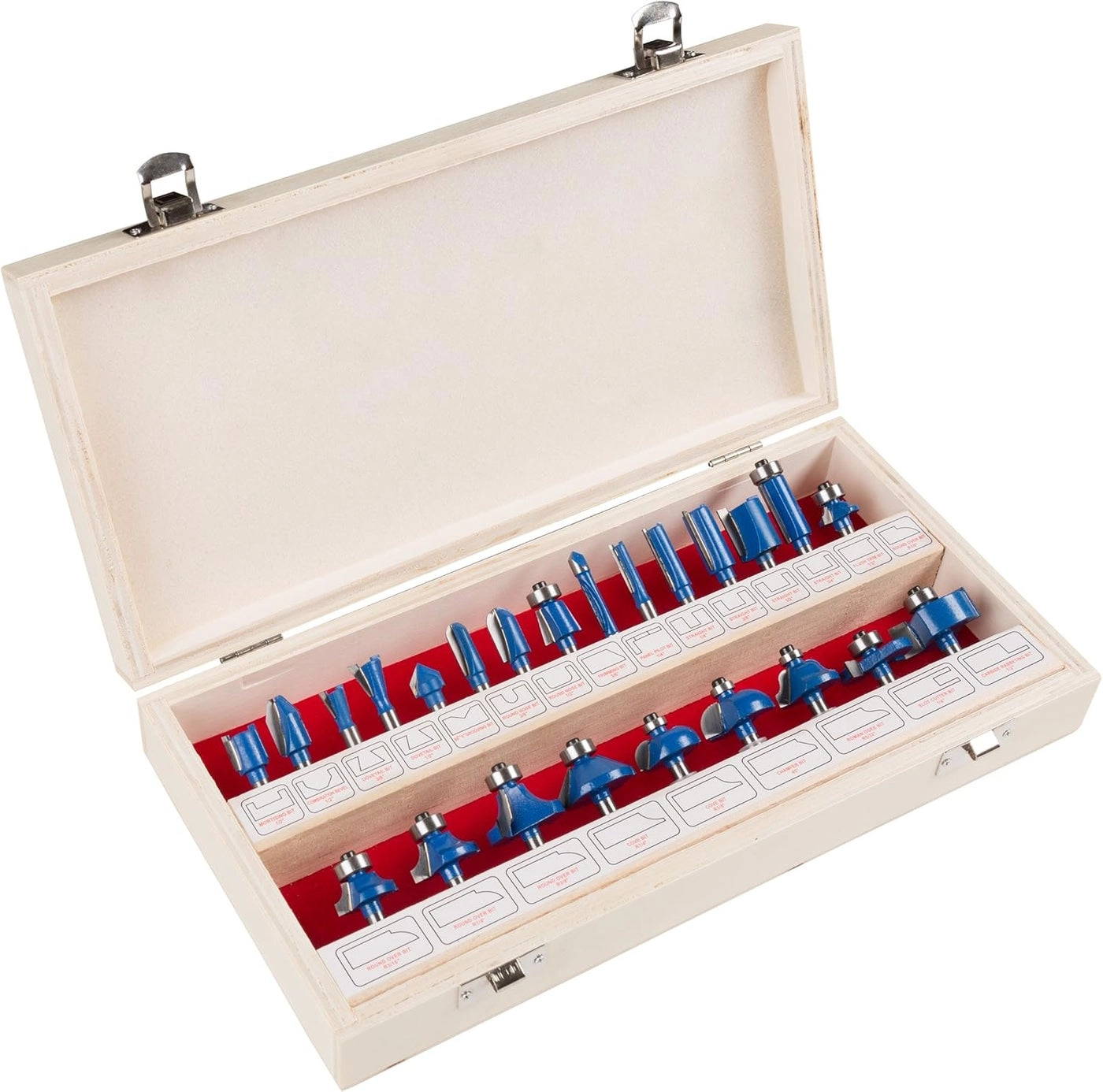 Router Bit Set - 0.25-inch shank 24-pieces