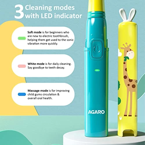 COSMIC Sonic - Pack of 2 6 Brush Heads + Rex Sonic - For Kids 2 Brush Heads