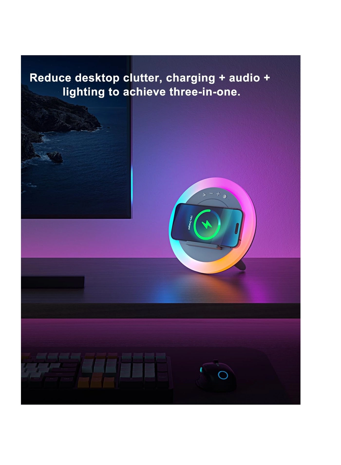 Wireless Charging Bluetooth Speaker