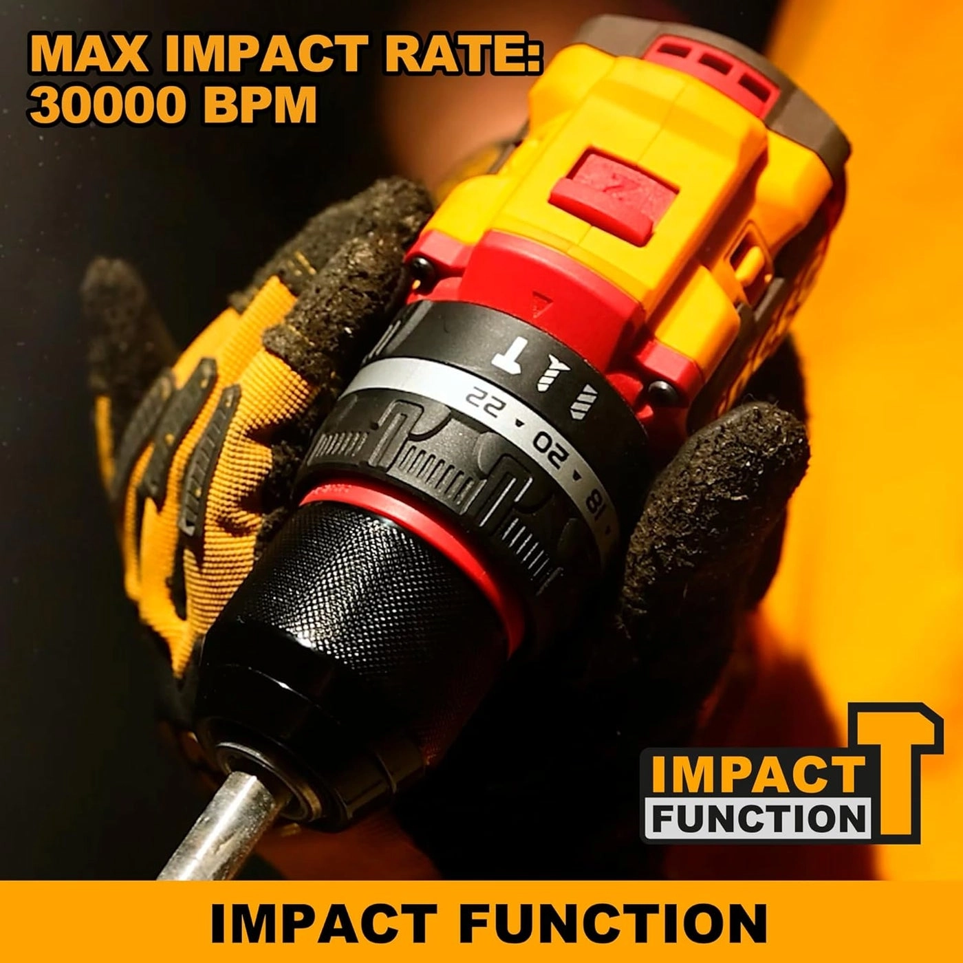 20V Cordless Impact Drill - 2x2.0Ah