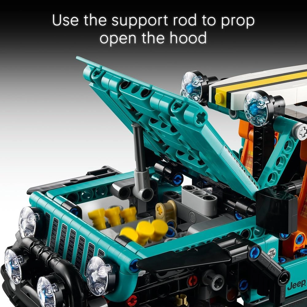 Technic Jeep Wrangler Rubicon (42227) - V6 Engine Steering Suspension